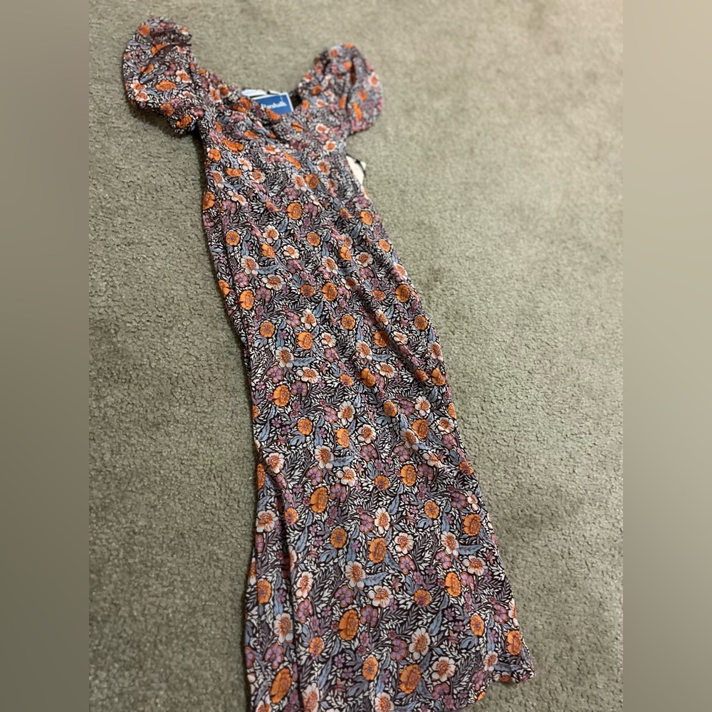 NWT Sincerely Jules Autumnal floral midi dress, XS - Picture 5 of 7
